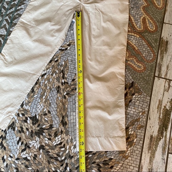 🔥 Gap Stretch Light Khaki Cropped Pants - Picture 2 of 7